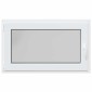 vidaXL Παράθυρο Κάτω Στρώματος RISOR 100 x 60 cm PVC και Γυαλί Λευκό
