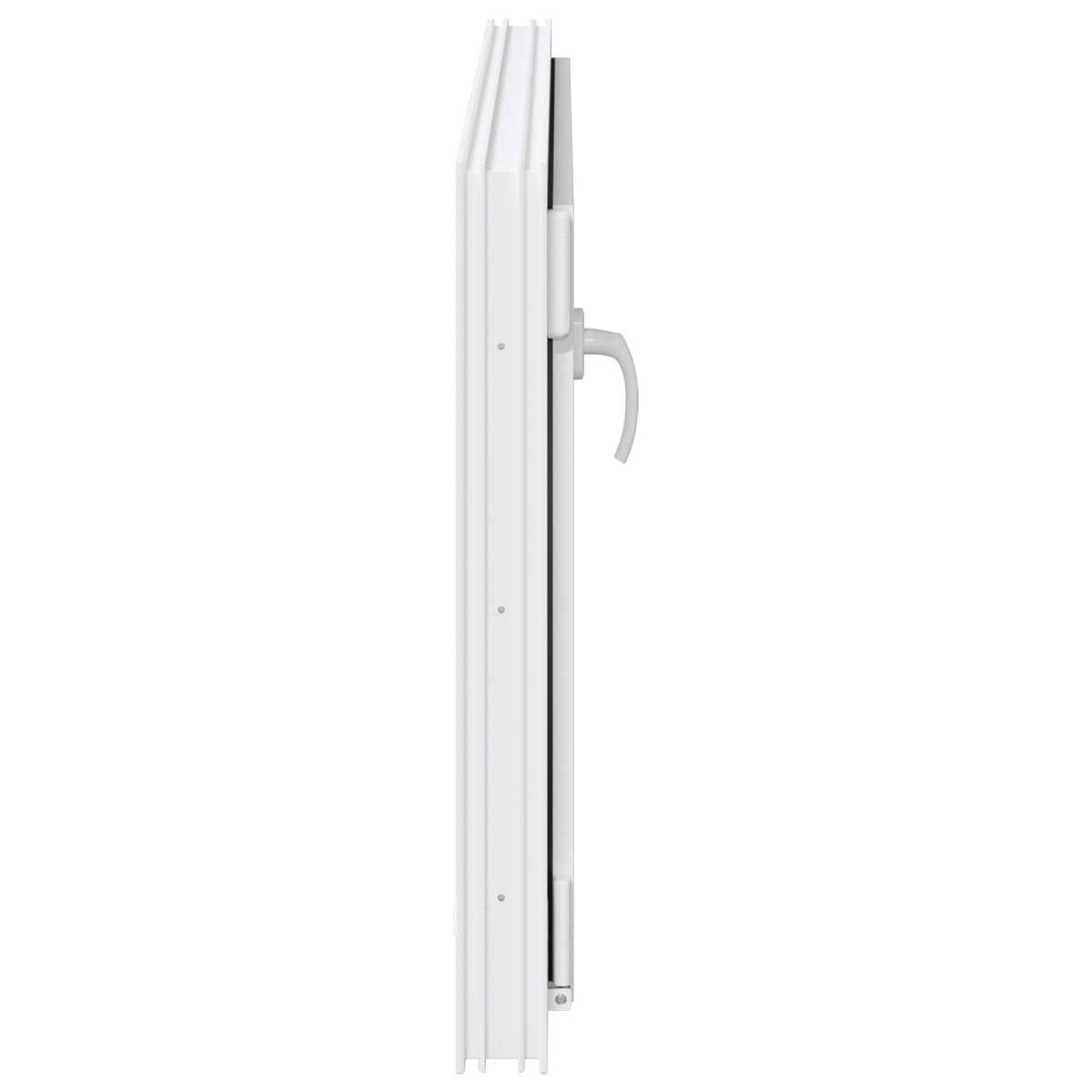 vidaXL Παράθυρο Κάτω Στρώματος RISOR 100 x 60 cm PVC και Γυαλί Λευκό