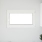 vidaXL Παράθυρο Κάτω Στρώματος RISOR 100 x 70 cm PVC και Γυαλί Λευκό