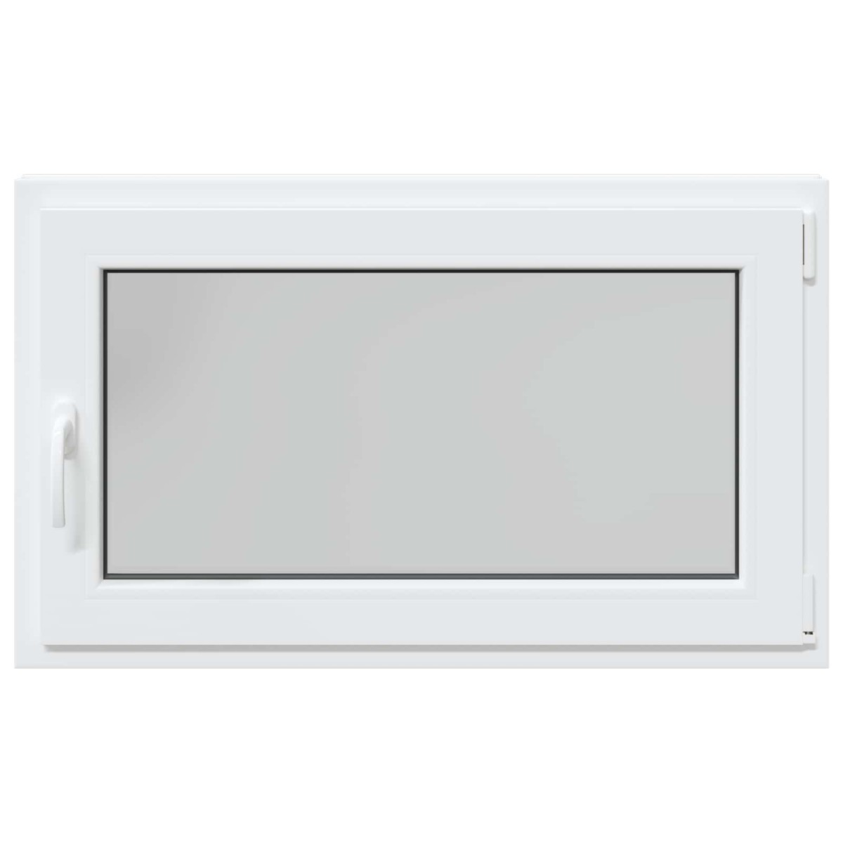 vidaXL Παράθυρο Κάτω Στρώματος RISOR 100 x 70 cm PVC και Γυαλί Λευκό