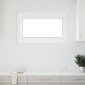 vidaXL Παράθυρο Κάτω Στρώματος RISOR 100 x 70 cm PVC και Γυαλί Λευκό