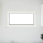 vidaXL Παράθυρο Κάτω Στρώματος RISOR 110 x 50 cm PVC και Γυαλί Λευκό