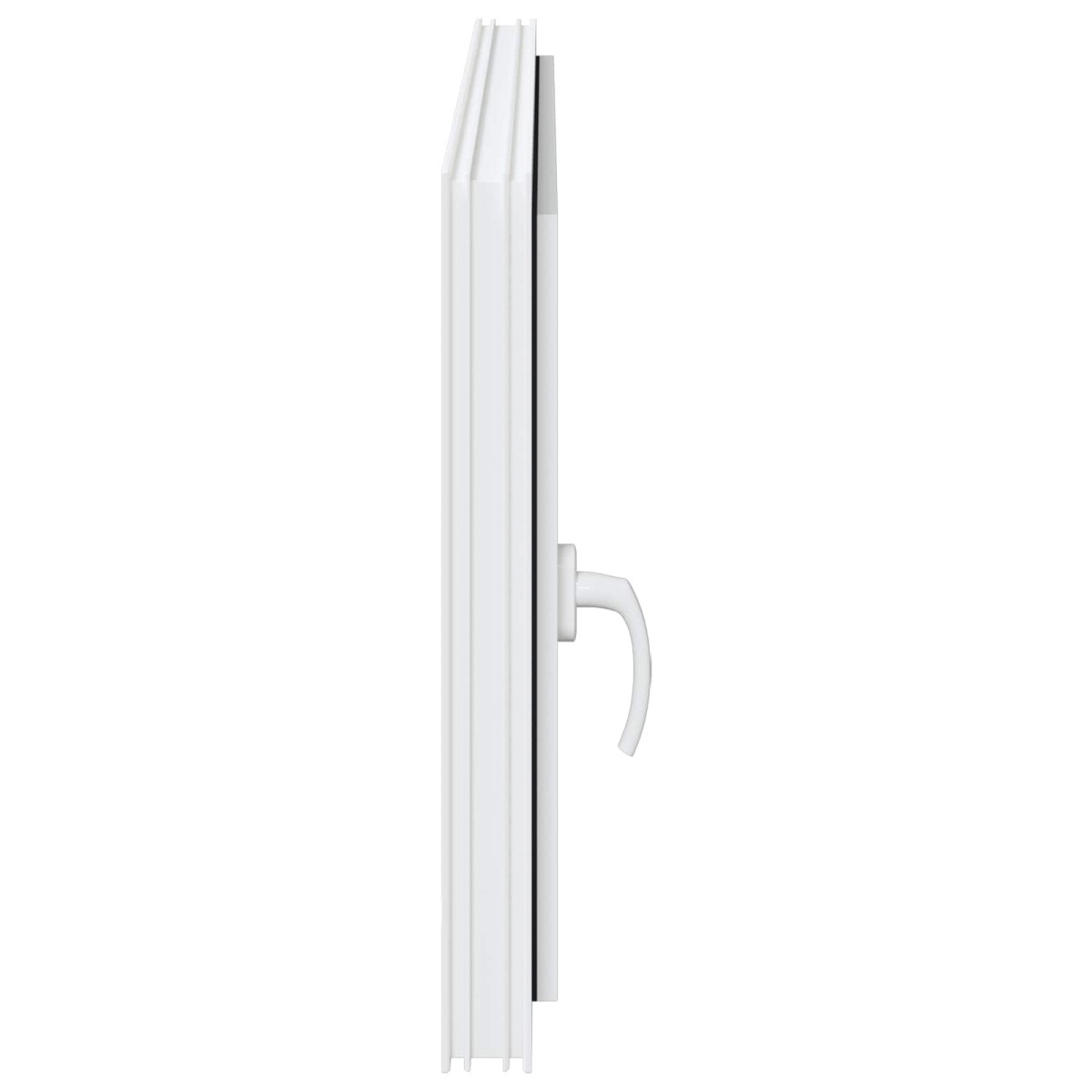 vidaXL Παράθυρο Κάτω Στρώματος RISOR 110 x 50 cm PVC και Γυαλί Λευκό