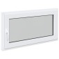 vidaXL Παράθυρο Κάτω Στρώματος RISOR 110 x 70 cm PVC και Γυαλί Λευκό