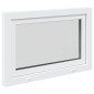 vidaXL Παράθυρο Κάτω Στρώματος RISOR 110 x 70 cm PVC και Γυαλί Λευκό