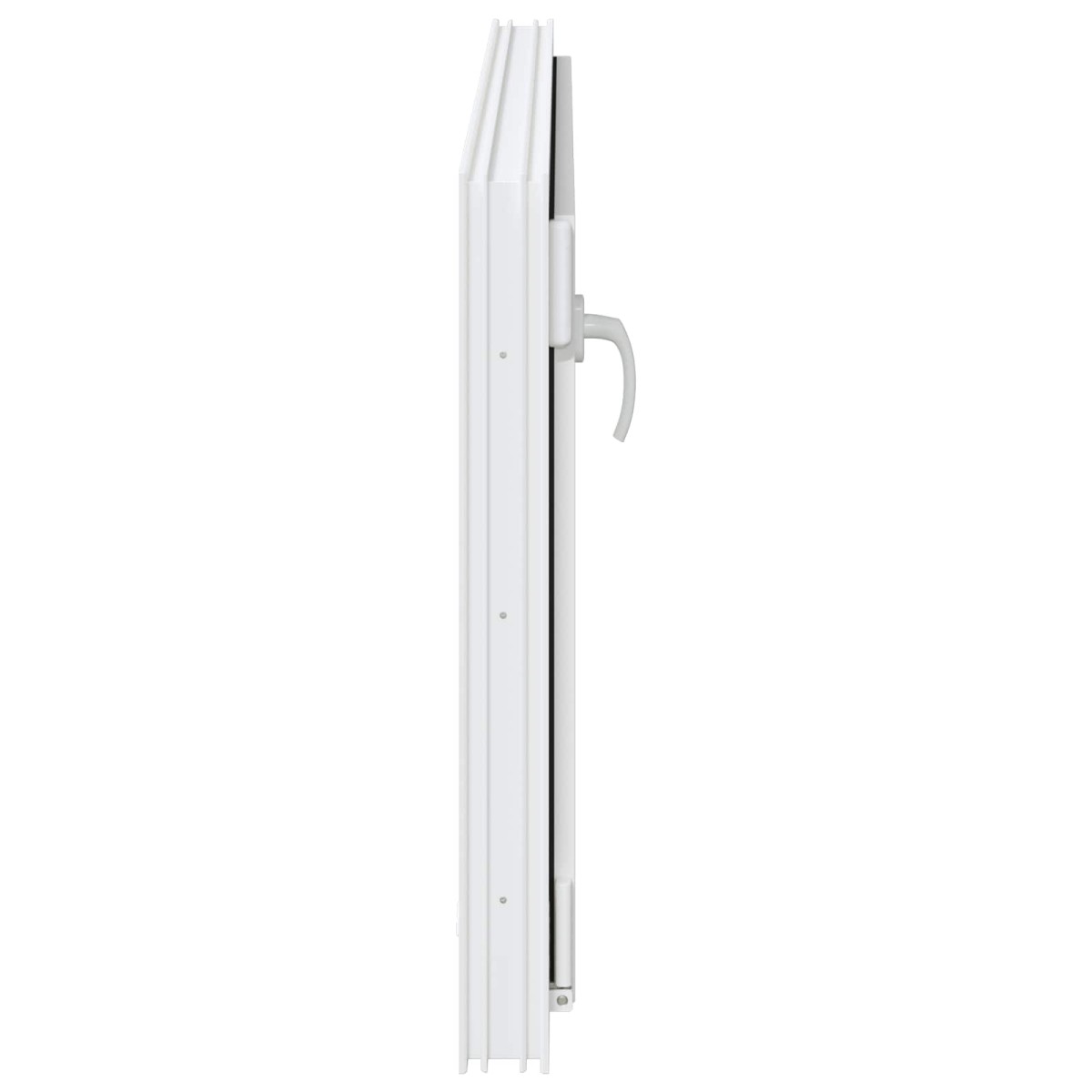 vidaXL Παράθυρο Κάτω Στρώματος RISOR 110 x 70 cm PVC και Γυαλί Λευκό
