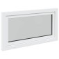 vidaXL Παράθυρο Κάτω Στρώματος RISOR 110 x 70 cm PVC και Γυαλί Λευκό