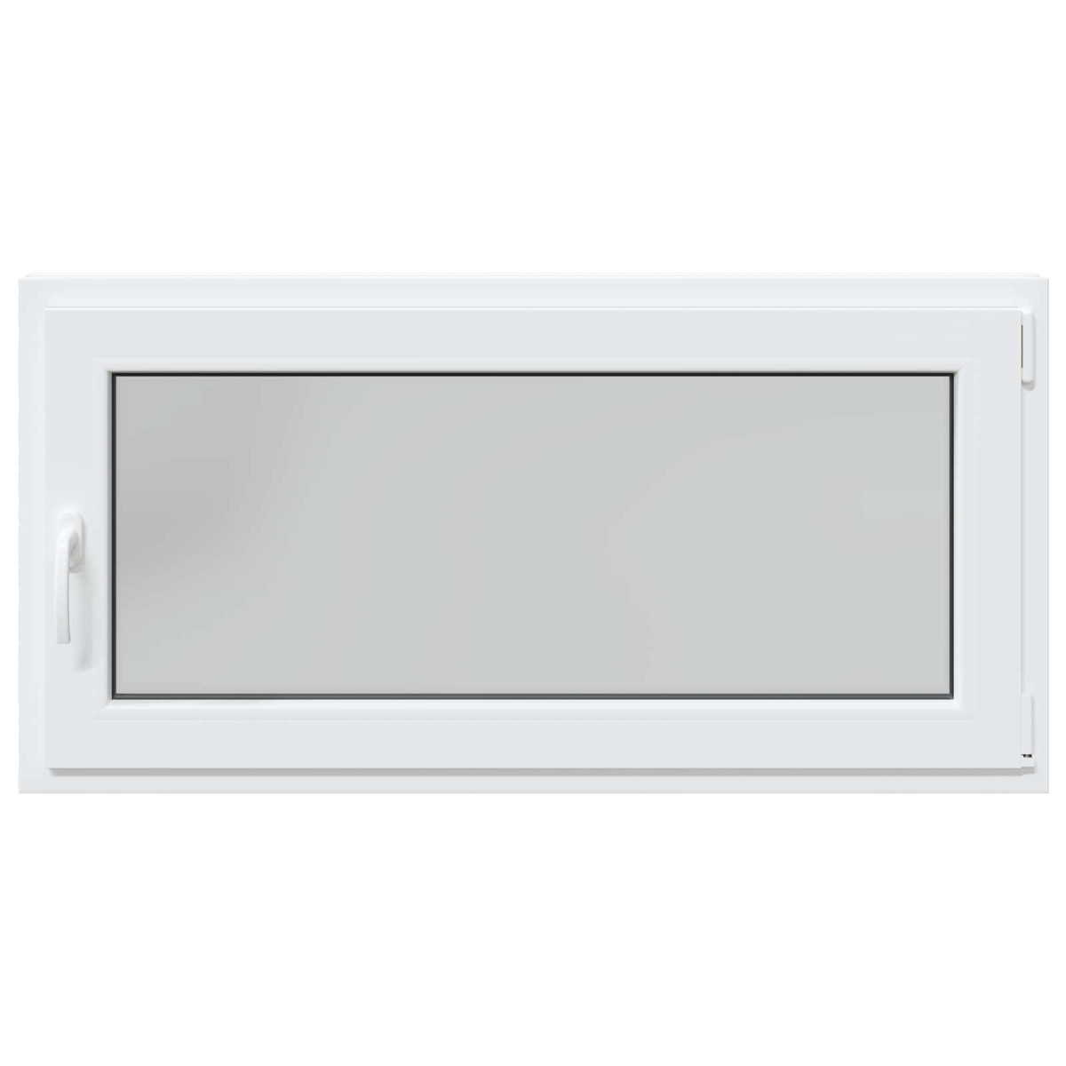 vidaXL Παράθυρο Κάτω Στρώματος RISOR 120 x 60 cm PVC και Γυαλί Λευκό