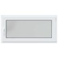 vidaXL Παράθυρο Κάτω Στρώματος RISOR 120 x 60 cm PVC και Γυαλί Λευκό