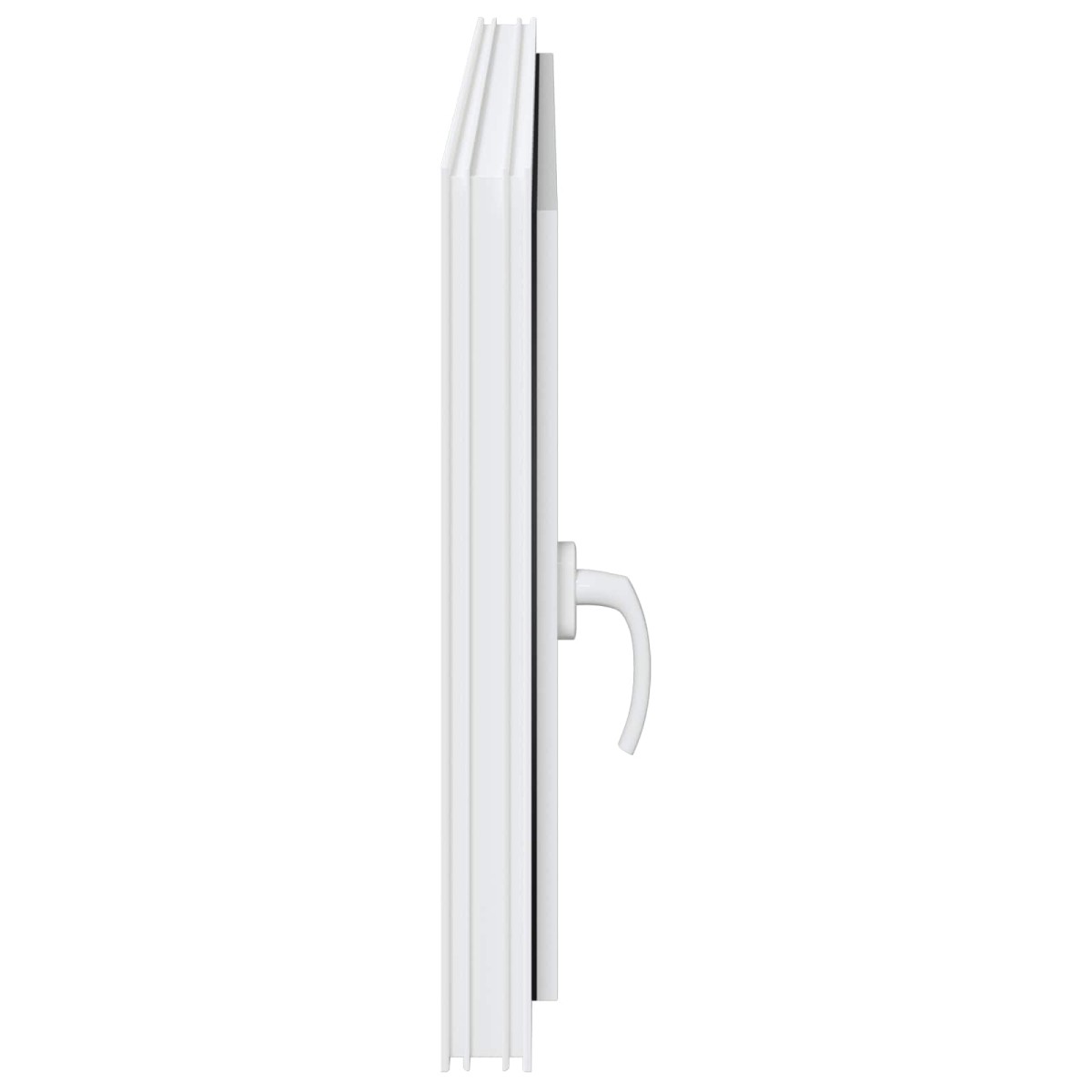 vidaXL Παράθυρο Κάτω Στρώματος RISOR 120 x 60 cm PVC και Γυαλί Λευκό