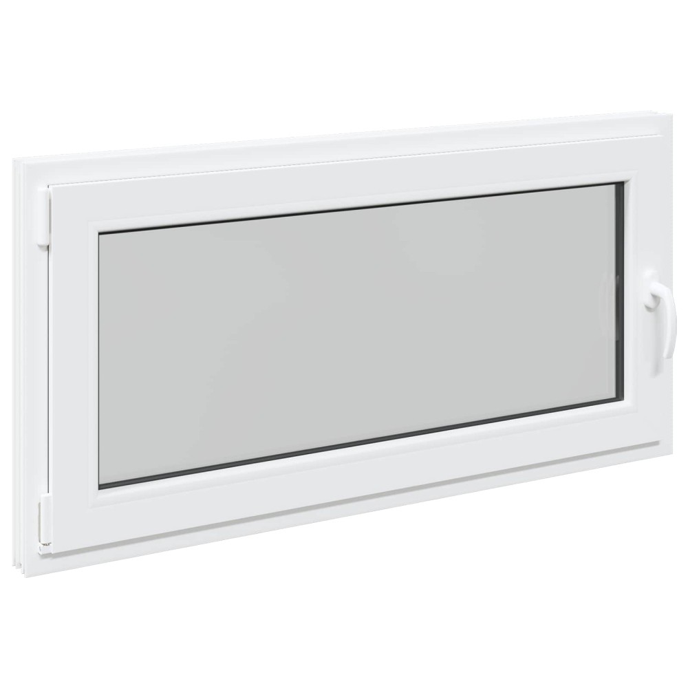 vidaXL Παράθυρο Κάτω Στρώματος RISOR 120 x 60 cm PVC και Γυαλί Λευκό