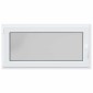 vidaXL Παράθυρο Κάτω Στρώματος RISOR 120 x 60 cm PVC και Γυαλί Λευκό