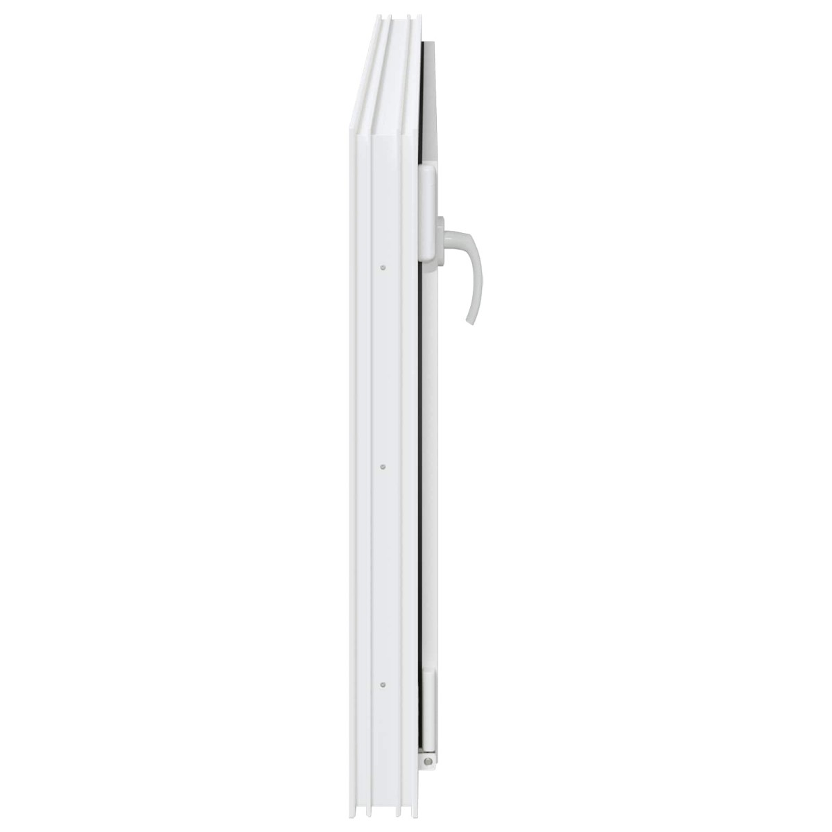 vidaXL Παράθυρο Κάτω Στρώματος RISOR 120 x 60 cm PVC και Γυαλί Λευκό