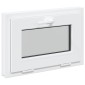 vidaXL Παράθυρο Κάτω Στρώματος RISOR 60 x 40 cm PVC και Γυαλί Λευκό