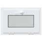 vidaXL Παράθυρο Κάτω Στρώματος RISOR 60 x 40 cm PVC και Γυαλί Λευκό