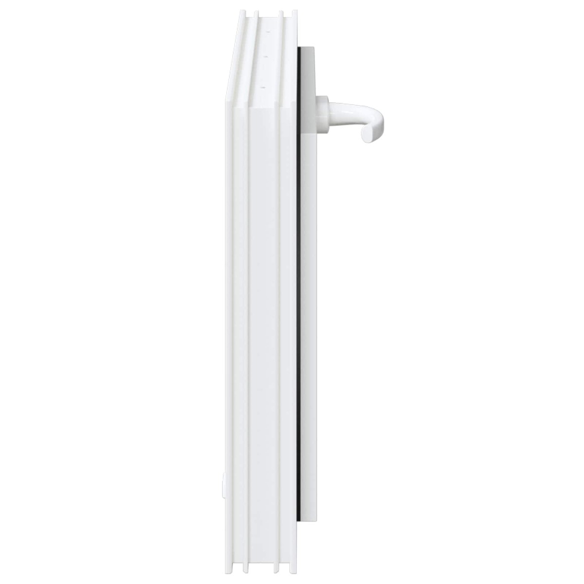 vidaXL Παράθυρο Κάτω Στρώματος RISOR 60 x 40 cm PVC και Γυαλί Λευκό