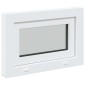 vidaXL Παράθυρο Κάτω Στρώματος RISOR 60 x 40 cm PVC και Γυαλί Λευκό