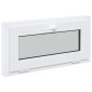 vidaXL Παράθυρο Κάτω Στρώματος RISOR 80 x 40 cm PVC και Γυαλί Λευκό
