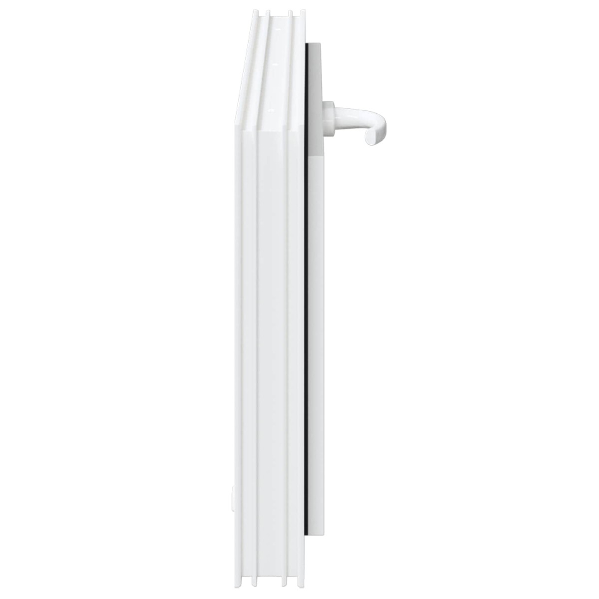 vidaXL Παράθυρο Κάτω Στρώματος RISOR 80 x 40 cm PVC και Γυαλί Λευκό