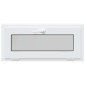 vidaXL Παράθυρο Κάτω Στρώματος RISOR 90 x 40 cm PVC και Γυαλί Λευκό