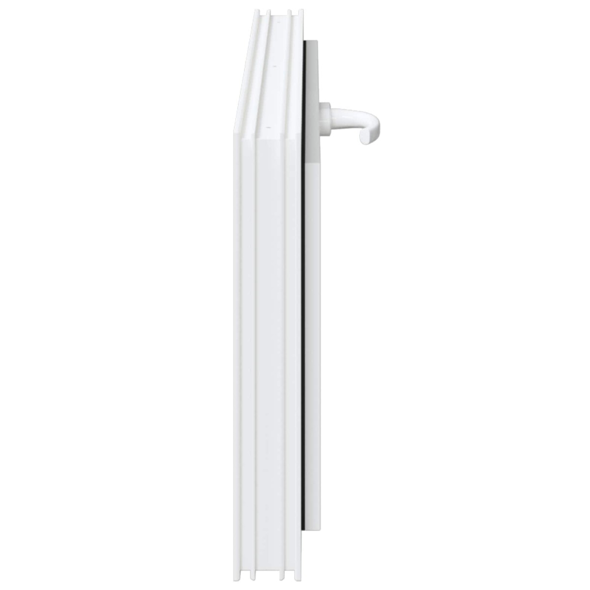 vidaXL Παράθυρο Κάτω Στρώματος RISOR 90 x 40 cm PVC και Γυαλί Λευκό