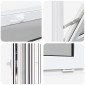 vidaXL Παράθυρο Κάτω Στρώματος RISOR 90 x 40 cm PVC και Γυαλί Λευκό