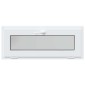 vidaXL Παράθυρο Κάτω Στρώματος RISOR 110 x 40 cm PVC και Γυαλί Λευκό