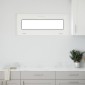 vidaXL Παράθυρο Κάτω Στρώματος RISOR 110 x 40 cm PVC και Γυαλί Λευκό