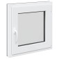 vidaXL Παράθυρο Κάτω Στρώματος RISOR 50 x 50 cm PVC και Γυαλί Ανθρακί