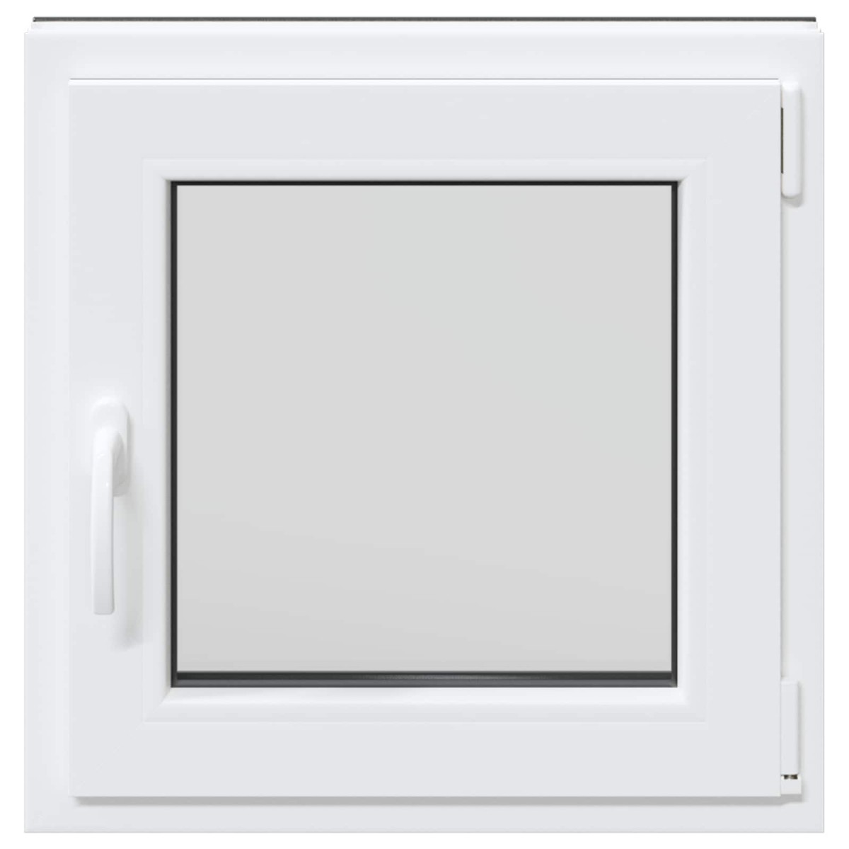 vidaXL Παράθυρο Κάτω Στρώματος RISOR 50 x 50 cm PVC και Γυαλί Ανθρακί