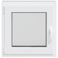 vidaXL Παράθυρο Κάτω Στρώματος RISOR 50 x 50 cm PVC και Γυαλί Ανθρακί
