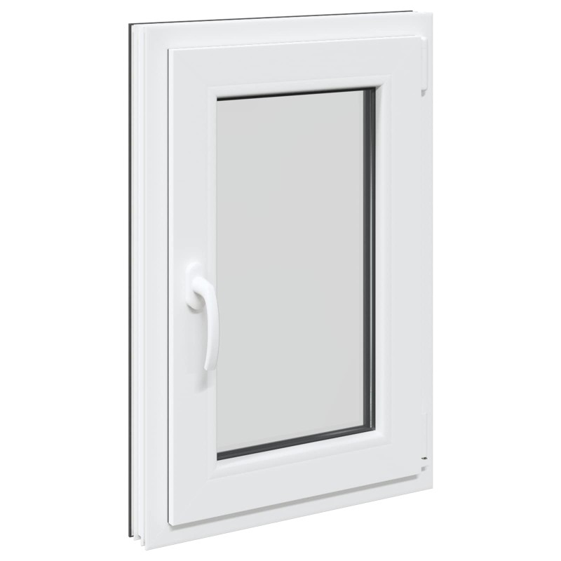 vidaXL Παράθυρο Κάτω Στρώματος RISOR 50 x 75 cm PVC και Γυαλί Ανθρακί