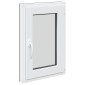 vidaXL Παράθυρο Κάτω Στρώματος RISOR 50 x 75 cm PVC και Γυαλί Ανθρακί