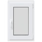 vidaXL Παράθυρο Κάτω Στρώματος RISOR 50 x 75 cm PVC και Γυαλί Ανθρακί