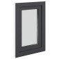 vidaXL Παράθυρο Κάτω Στρώματος RISOR 50 x 75 cm PVC και Γυαλί Ανθρακί
