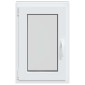 vidaXL Παράθυρο Κάτω Στρώματος RISOR 50 x 75 cm PVC και Γυαλί Ανθρακί