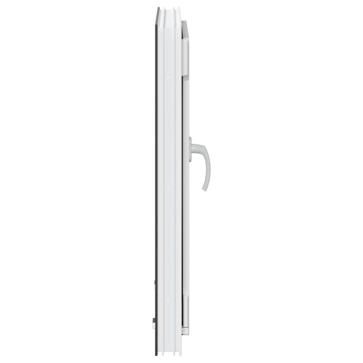 vidaXL Παράθυρο Κάτω Στρώματος RISOR 50 x 75 cm PVC και Γυαλί Ανθρακί