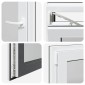 vidaXL Παράθυρο Κάτω Στρώματος RISOR 60 x 60 cm PVC και Γυαλί