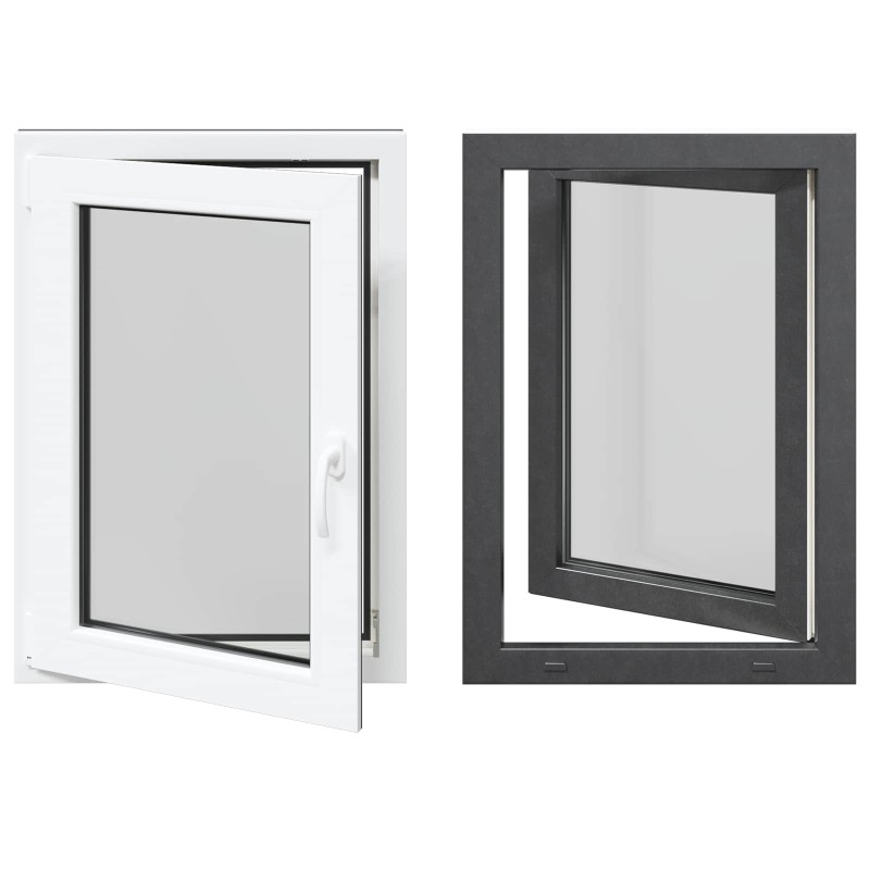 vidaXL Παράθυρο Κάτω Στρώματος RISOR 60 x 80 cm PVC και Γυαλί