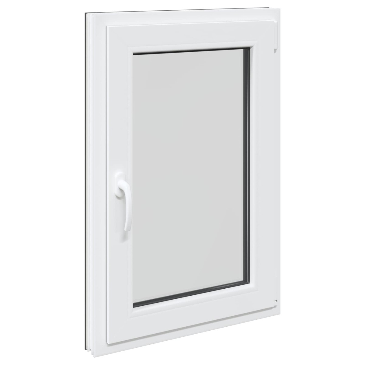 vidaXL Παράθυρο Κάτω Στρώματος RISOR 60 x 90 cm PVC και Γυαλί Ανθρακί