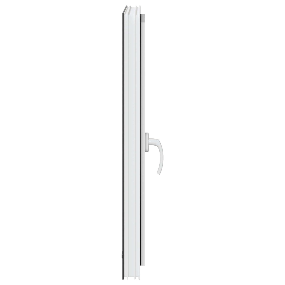 vidaXL Παράθυρο Κάτω Στρώματος RISOR 60 x 90 cm PVC και Γυαλί Ανθρακί