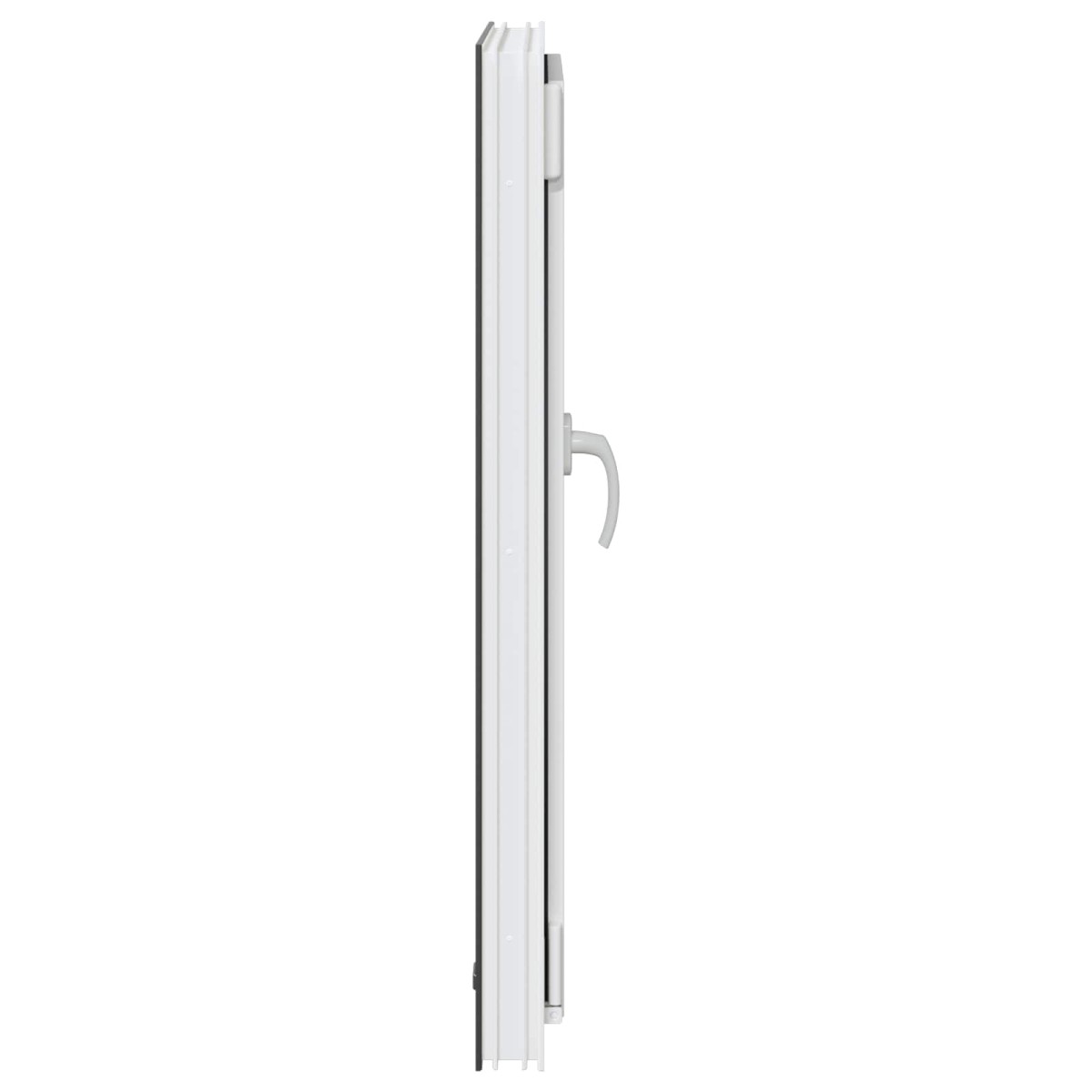 vidaXL Παράθυρο Κάτω Στρώματος RISOR 60 x 100 cm PVC και Γυαλί Ανθρακί