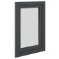 vidaXL Παράθυρο Κάτω Στρώματος RISOR 60 x 100 cm PVC και Γυαλί Ανθρακί
