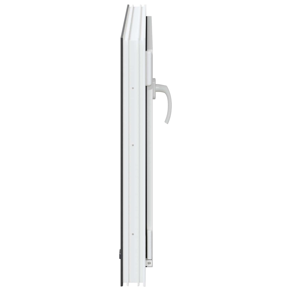 vidaXL Παράθυρο Κάτω Στρώματος RISOR 80 x 50 cm PVC και Γυαλί Ανθρακί