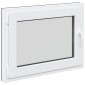 vidaXL Παράθυρο Κάτω Στρώματος RISOR 80 x 60 cm PVC και Γυαλί Ανθρακί