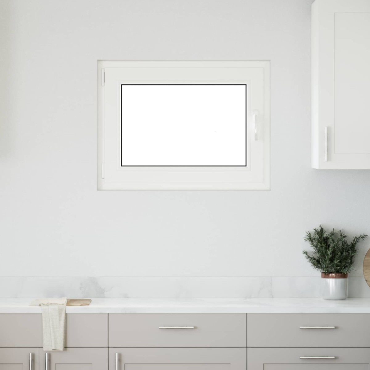 vidaXL Παράθυρο Κάτω Στρώματος RISOR 80 x 60 cm PVC και Γυαλί Ανθρακί