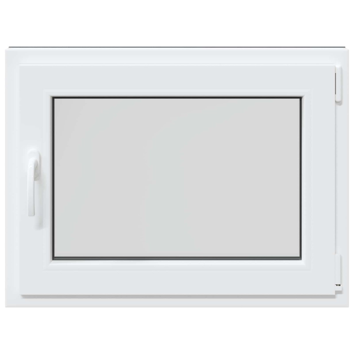 vidaXL Παράθυρο Κάτω Στρώματος RISOR 80 x 60 cm PVC και Γυαλί Ανθρακί