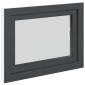 vidaXL Παράθυρο Κάτω Στρώματος RISOR 80 x 60 cm PVC και Γυαλί Ανθρακί