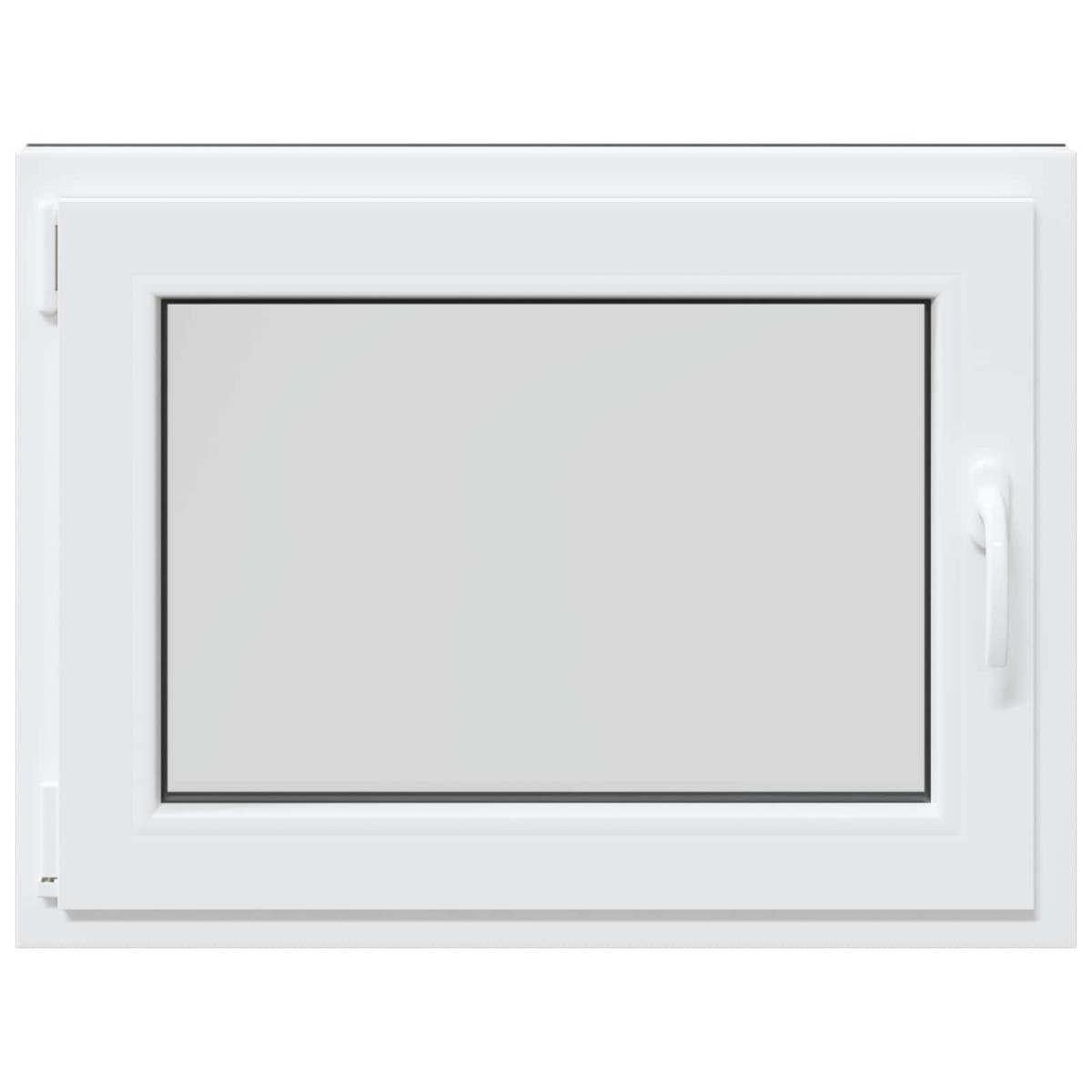 vidaXL Παράθυρο Κάτω Στρώματος RISOR 80 x 70 cm PVC και Γυαλί Ανθρακί