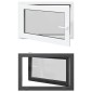 vidaXL Παράθυρο Κάτω Στρώματος RISOR 90 x 50 cm PVC και Γυαλί Ανθρακί